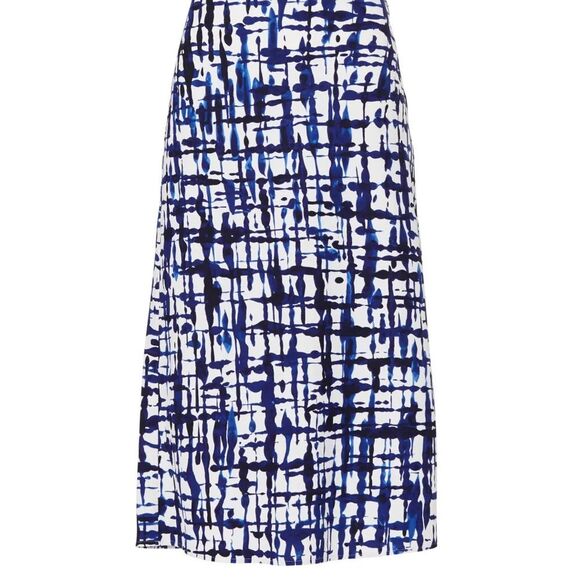 Jason Wu Collective Printed Midi Satin Slip Skirt Women’s sz 2 Professional Work - Picture 4 of 11
